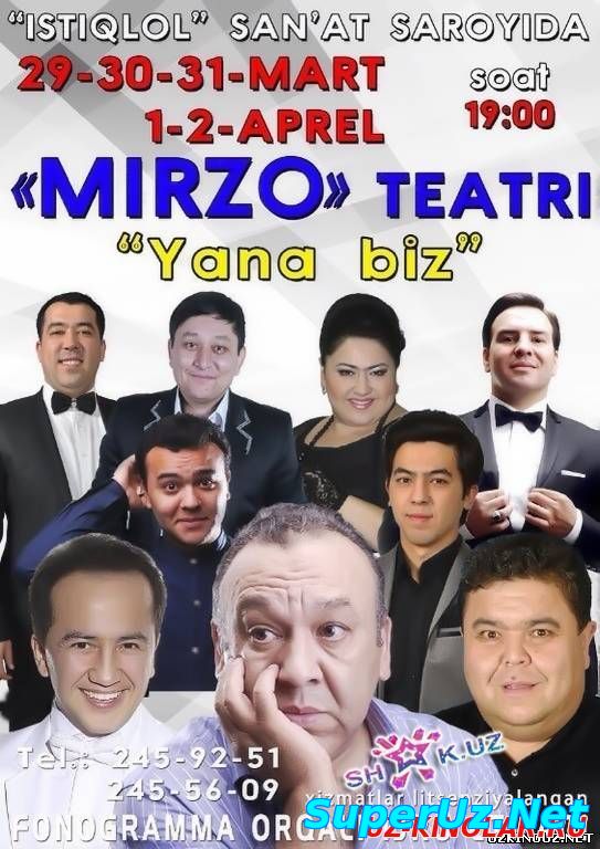 Mirzo teatri | konsert dasturi 1996-1998-2000 konsertlar toplami
