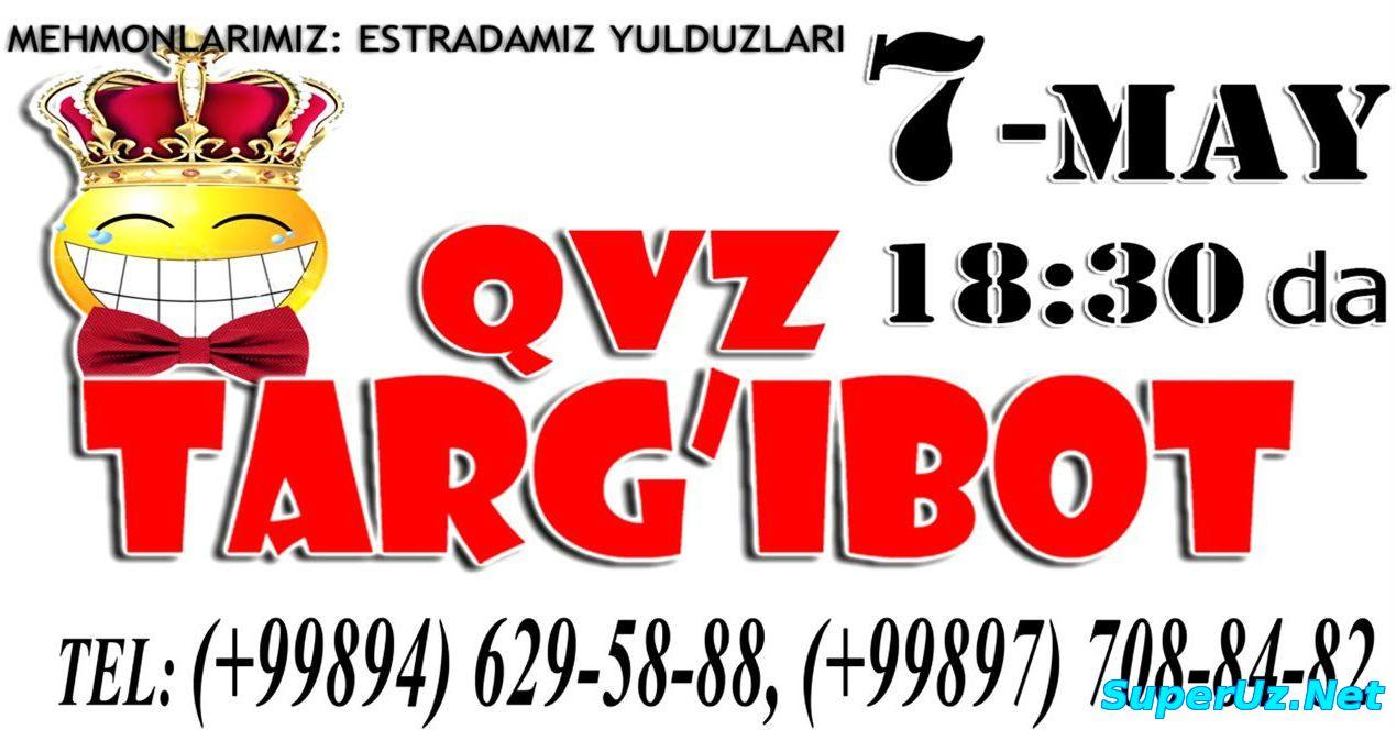 Afisha: QVZ - Targ'ibot jamoasini 10 yillik hisobot tamosha dasturi (2015)